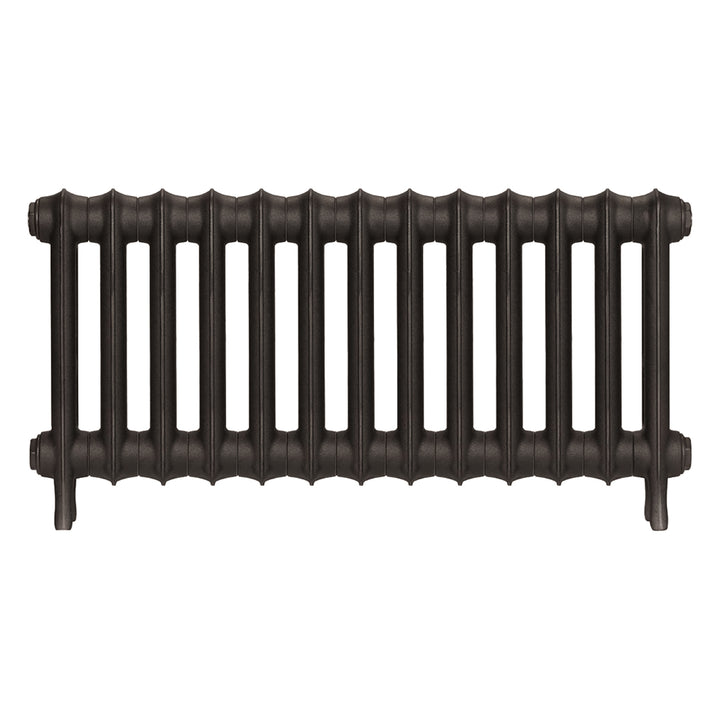 Emmeline II - Grey Bronze Cast Iron Column Radiator H413mm x W895mm 2 Column - Wall Hung