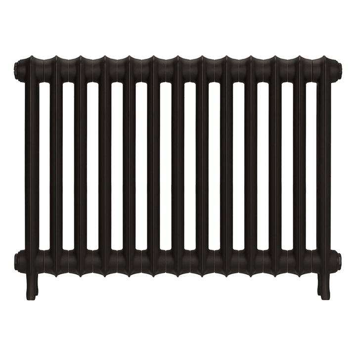 Emmeline II - Grey Bronze Cast Iron Column Radiator H613mm x W895mm 2 Column - Wall Hung