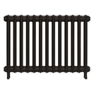 Emmeline II - Grey Bronze Cast Iron Column Radiator H613mm x W895mm 2 Column - Wall Hung