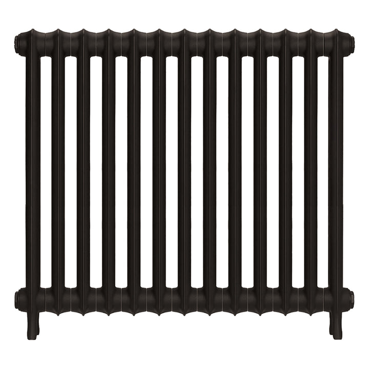 Emmeline II - Grey Bronze Cast Iron Column Radiator H813mm x W895mm 2 Column - Wall Hung