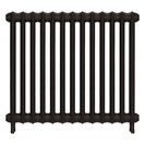 Emmeline II - Grey Bronze Cast Iron Column Radiator H813mm x W895mm 2 Column - Wall Hung