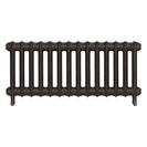Emmeline II - Grey Bronze Cast Iron Column Radiator H413mm x W961mm 2 Column - Wall Hung