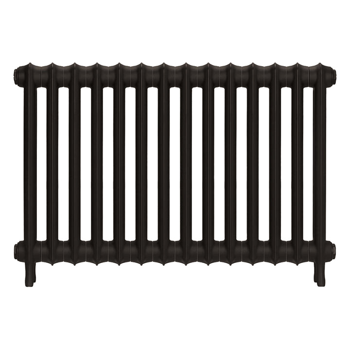 Emmeline II - Grey Bronze Cast Iron Column Radiator H613mm x W961mm 2 Column - Wall Hung
