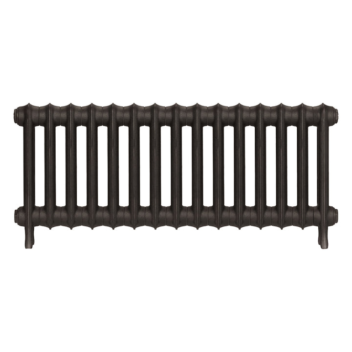 Emmeline II - Grey Bronze Cast Iron Column Radiator H413mm x W1028mm 2 Column - Wall Hung