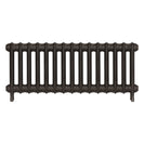 Emmeline II - Grey Bronze Cast Iron Column Radiator H413mm x W1028mm 2 Column - Wall Hung