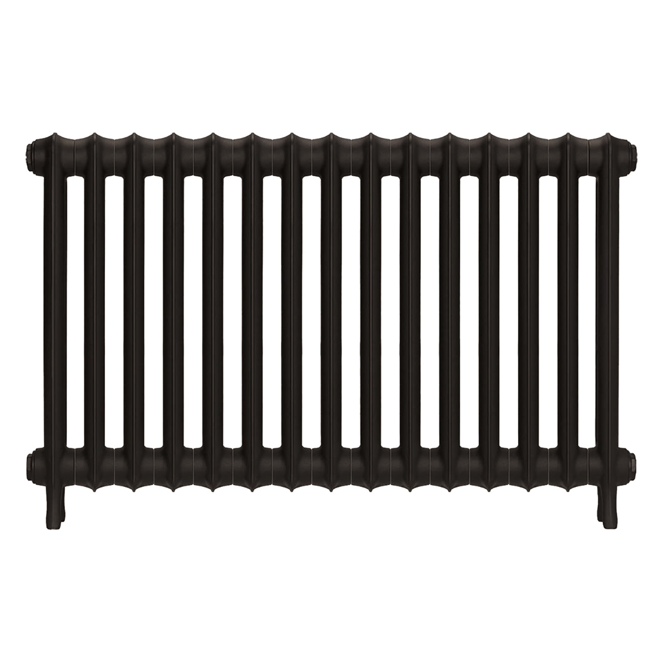 Emmeline II - Grey Bronze Cast Iron Column Radiator H613mm x W1028mm 2 Column - Wall Hung