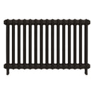 Emmeline II - Grey Bronze Cast Iron Column Radiator H613mm x W1028mm 2 Column - Wall Hung