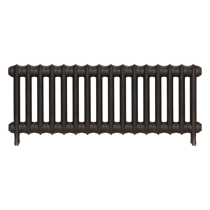 Emmeline II - Grey Bronze Cast Iron Column Radiator H413mm x W1094mm 2 Column - Wall Hung