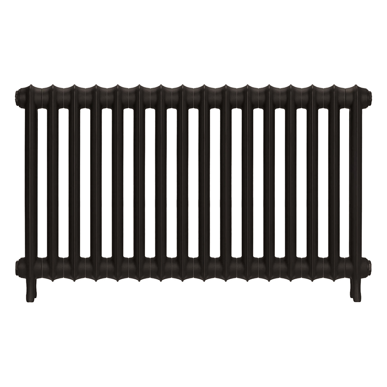 Emmeline II - Grey Bronze Cast Iron Column Radiator H613mm x W1094mm 2 Column - Wall Hung