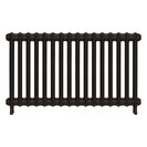 Emmeline II - Grey Bronze Cast Iron Column Radiator H613mm x W1094mm 2 Column - Wall Hung