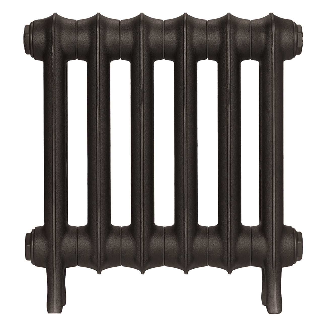 Emmeline II - Grey Bronze Cast Iron Column Radiator H413mm x W429mm 2 Column - Wall Hung