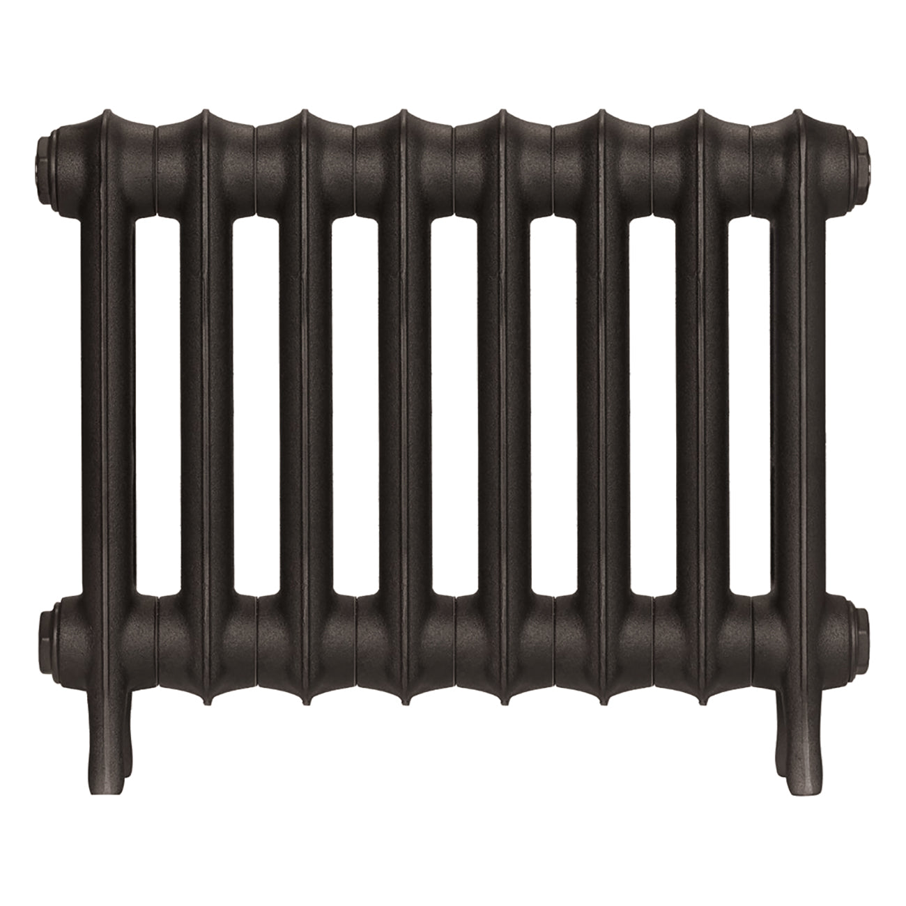 Emmeline II - Grey Bronze Cast Iron Column Radiator H413mm x W562mm 2 Column - Wall Hung