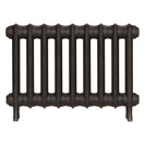 Emmeline II - Grey Bronze Cast Iron Column Radiator H413mm x W629mm 2 Column - Wall Hung