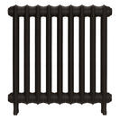 Emmeline II - Grey Bronze Cast Iron Column Radiator H613mm x W629mm 2 Column - Wall Hung