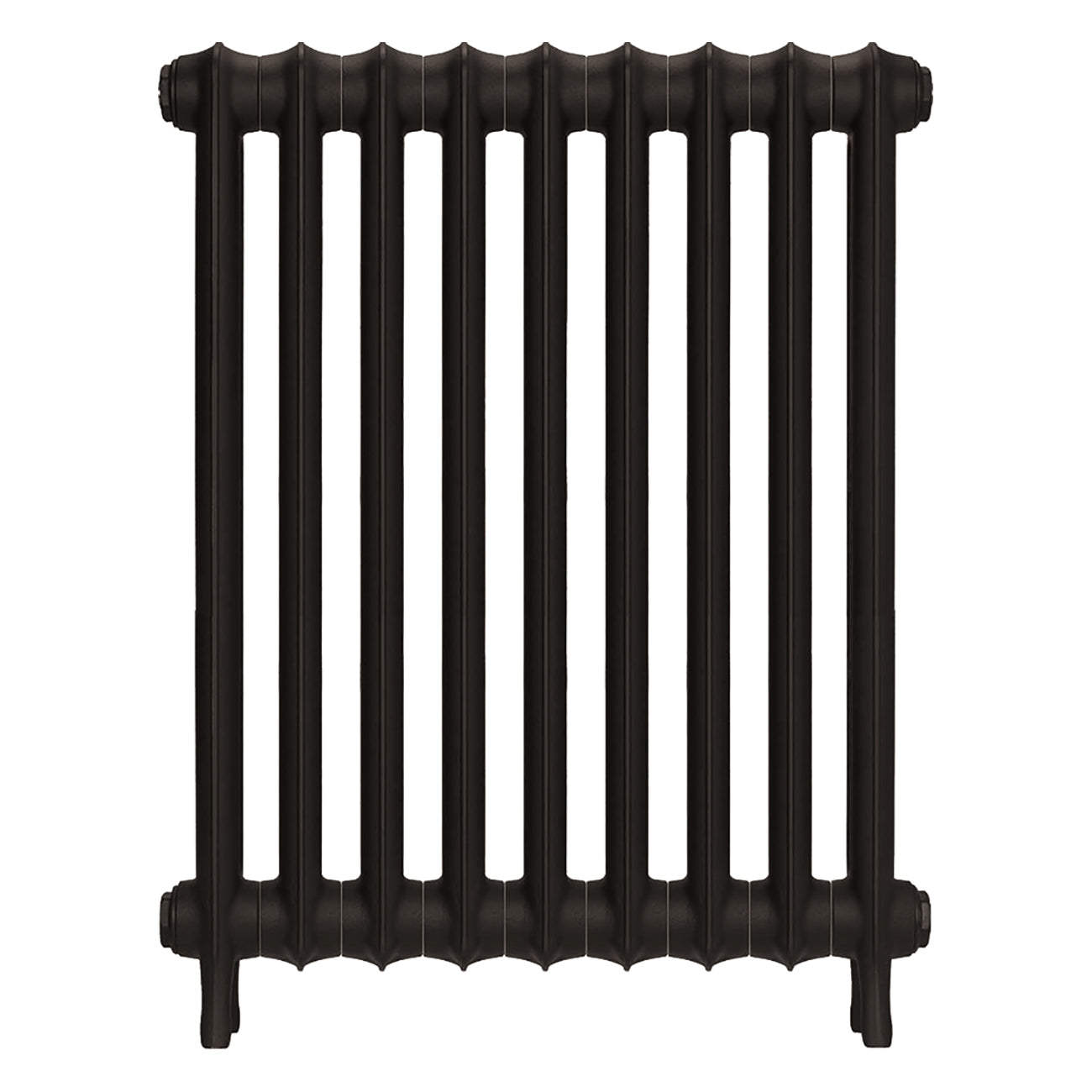 Emmeline II - Grey Bronze Cast Iron Column Radiator H813mm x W629mm 2 Column - Wall Hung