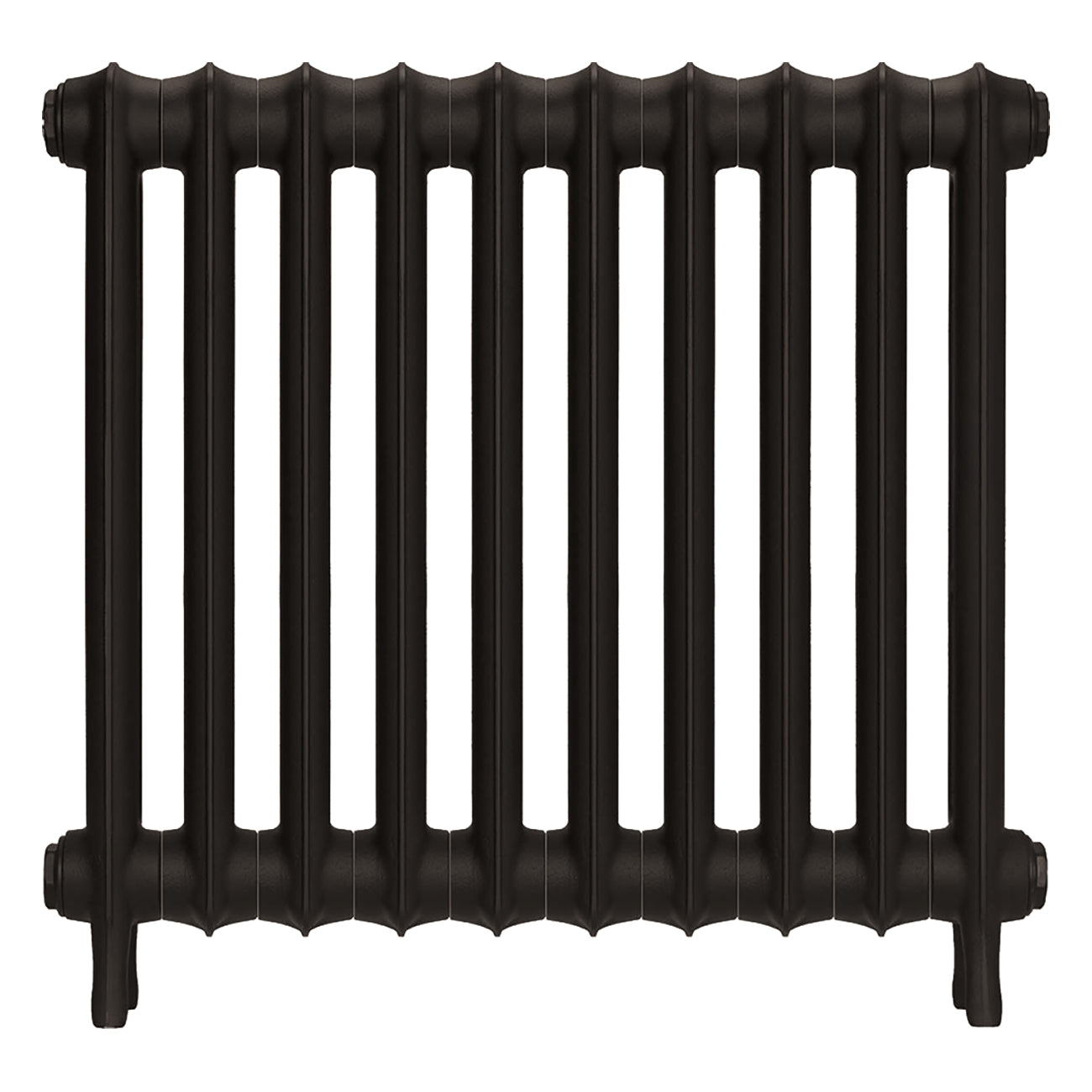 Emmeline III - Grey Bronze Cast Iron Column Radiator H616mm x W695mm 3 Column - Wall Hung