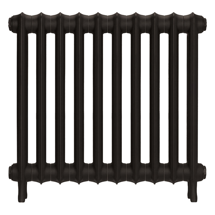 Emmeline III - Grey Bronze Cast Iron Column Radiator H616mm x W695mm 3 Column - Wall Hung