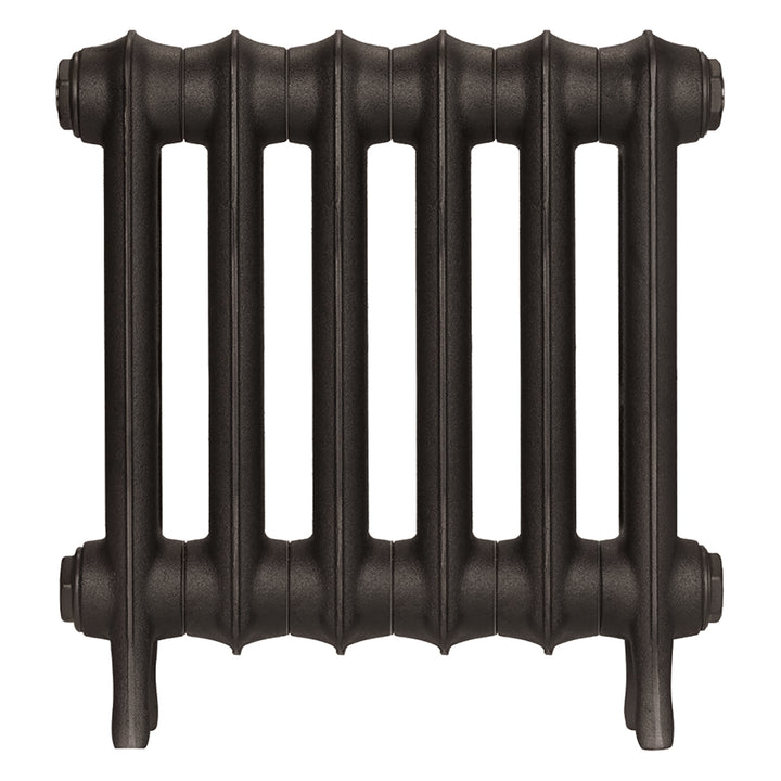 Emmeline III - Grey Bronze Cast Iron Column Radiator H416mm x W429mm 3 Column - Wall Hung