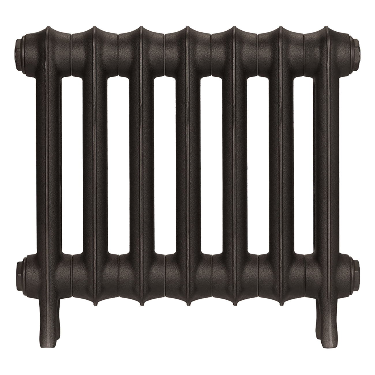 Emmeline III - Grey Bronze Cast Iron Column Radiator H416mm x W496mm 3 Column - Wall Hung