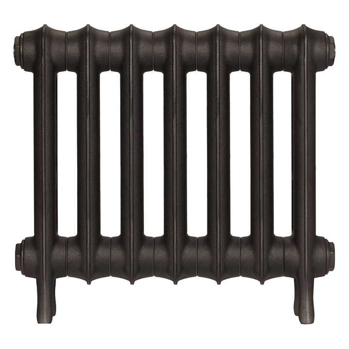 Emmeline III - Grey Bronze Cast Iron Column Radiator H416mm x W496mm 3 Column - Wall Hung