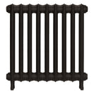 Emmeline III - Grey Bronze Cast Iron Column Radiator H616mm x W629mm 3 Column - Wall Hung