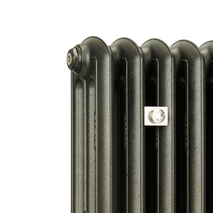 Emmeline III - Grey Bronze Cast Iron Column Radiator H416mm x W230mm 3 Column - Wall Hung