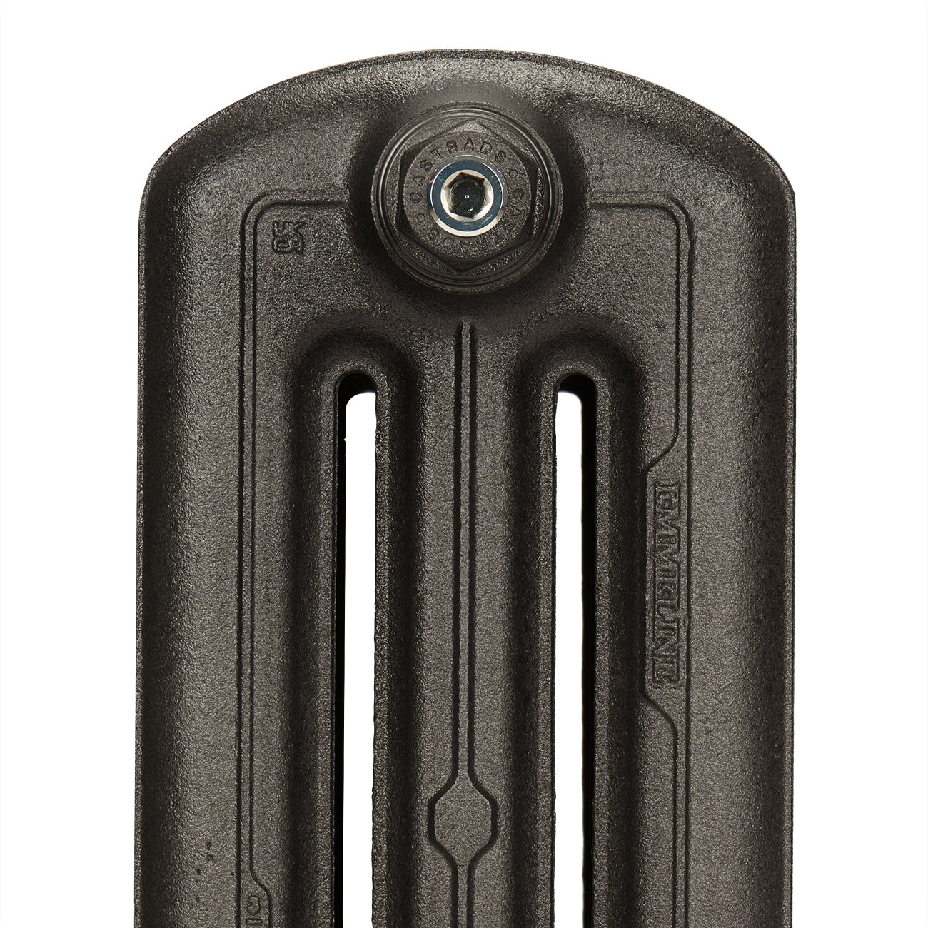 Emmeline III - Grey Bronze Cast Iron Column Radiator H470mm x W562mm 3 Column - Floor Standing