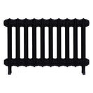 Emmeline I - Matt Black Cast Iron Column Radiator H407mm x W695mm 1 Column - Wall Hung