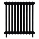 Emmeline I - Matt Black Cast Iron Column Radiator H807mm x W695mm 1 Column - Wall Hung
