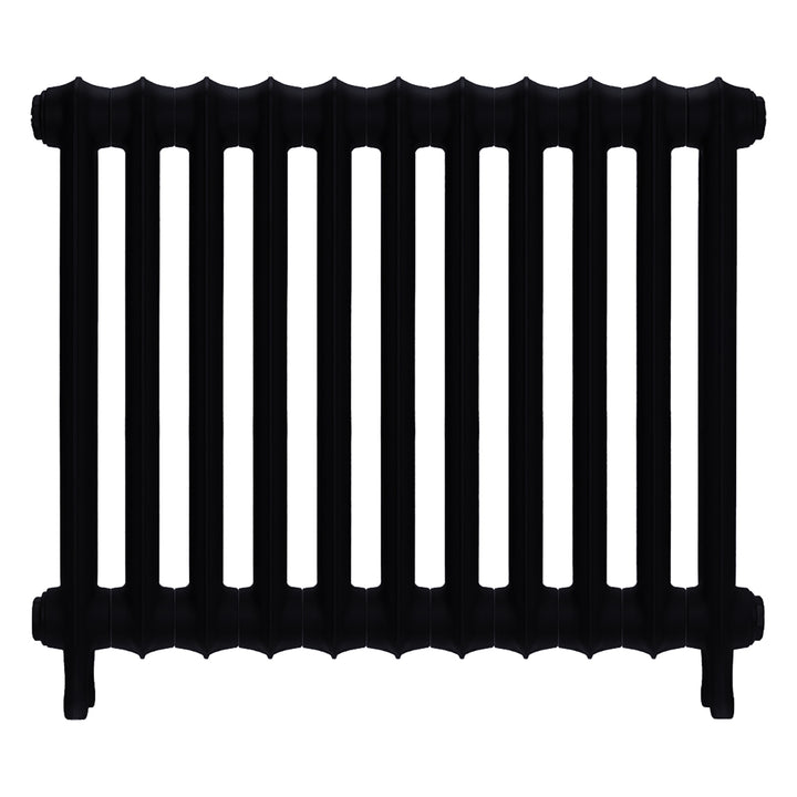 Emmeline I - Matt Black Cast Iron Column Radiator H607mm x W762mm 1 Column - Wall Hung