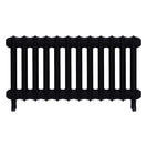 Emmeline I - Matt Black Cast Iron Column Radiator H407mm x W828mm 1 Column - Wall Hung