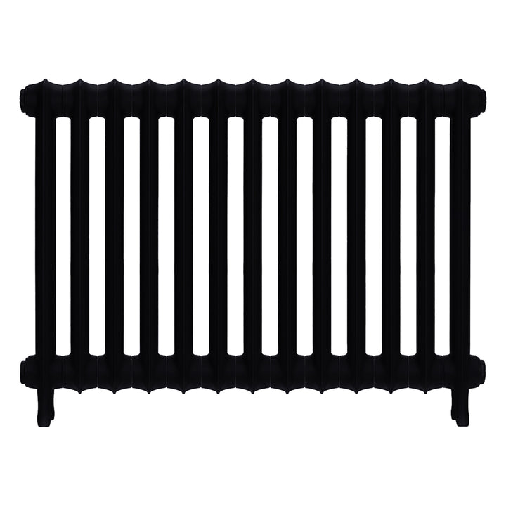 Emmeline I - Matt Black Cast Iron Column Radiator H607mm x W895mm 1 Column - Wall Hung
