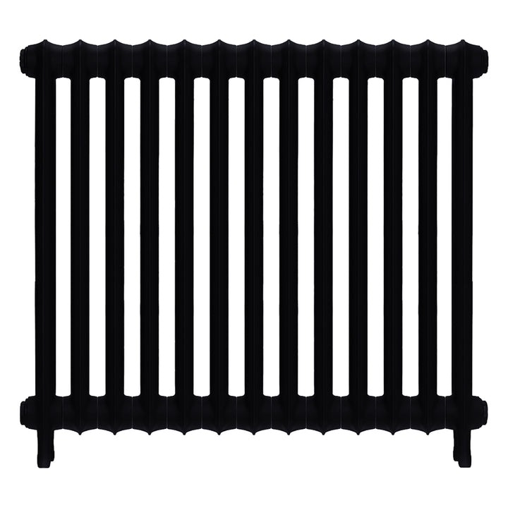 Emmeline I - Matt Black Cast Iron Column Radiator H807mm x W895mm 1 Column - Wall Hung