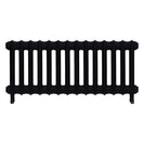 Emmeline I - Matt Black Cast Iron Column Radiator H407mm x W961mm 1 Column - Wall Hung