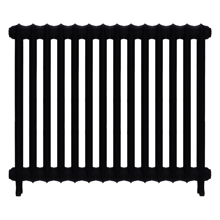 Emmeline I - Matt Black Cast Iron Column Radiator H807mm x W961mm 1 Column - Wall Hung