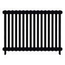 Emmeline I - Matt Black Cast Iron Column Radiator H807mm x W1094mm 1 Column - Wall Hung