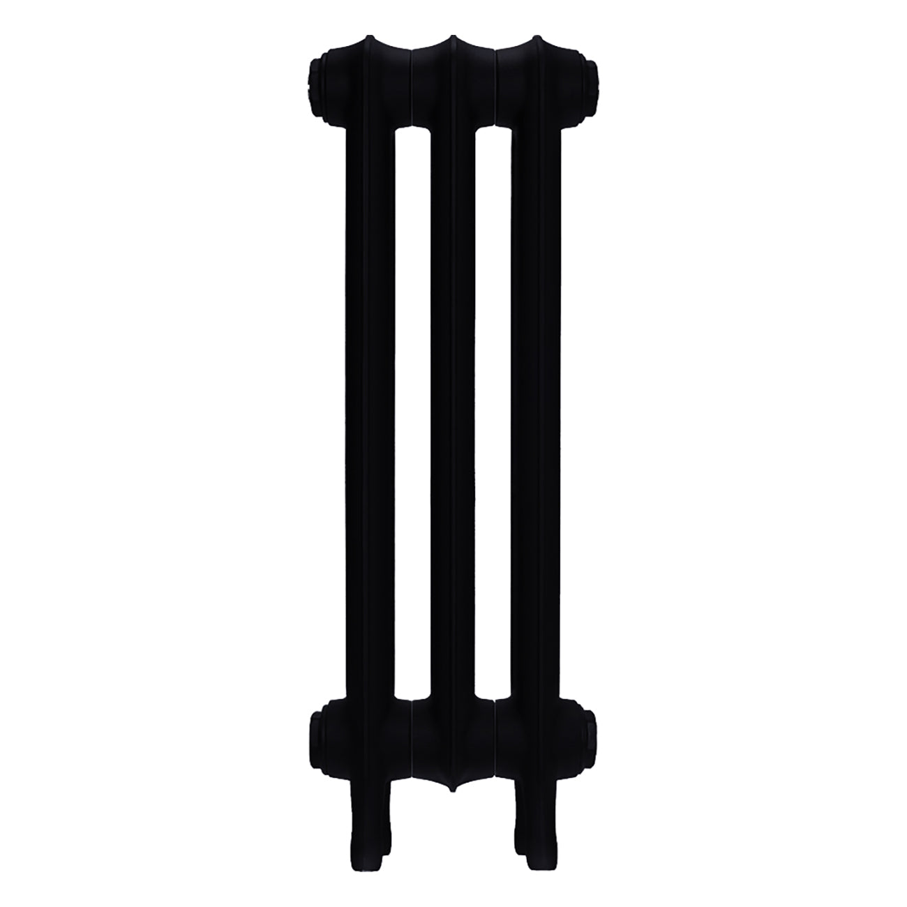 Emmeline I - Matt Black Cast Iron Column Radiator H607mm x W230mm 1 Column - Wall Hung