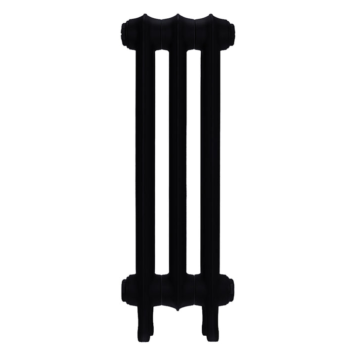 Emmeline I - Matt Black Cast Iron Column Radiator H607mm x W230mm 1 Column - Wall Hung