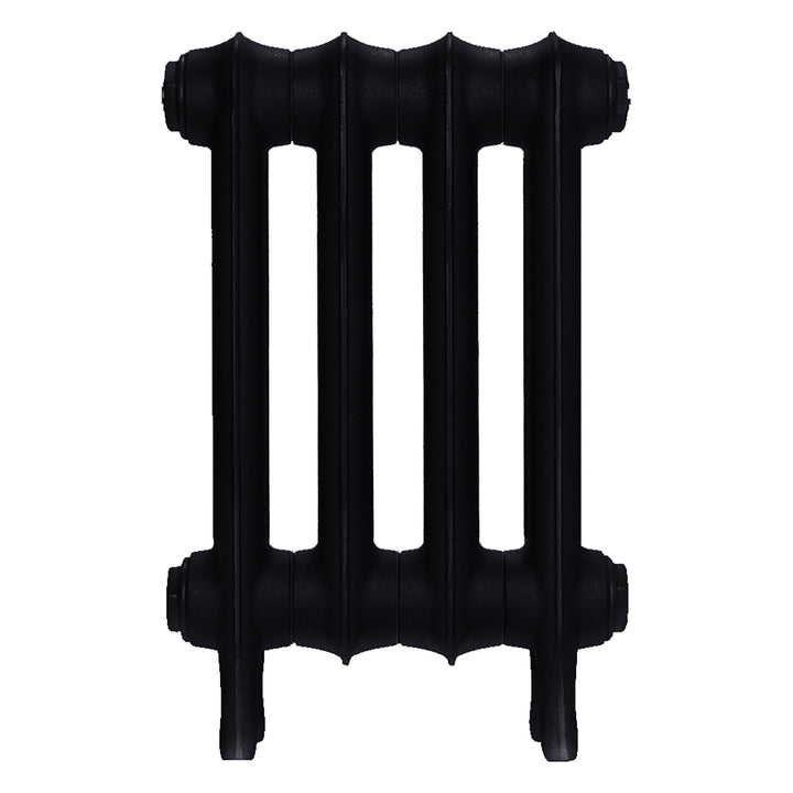 Emmeline I - Matt Black Cast Iron Column Radiator H407mm x W296mm 1 Column - Wall Hung