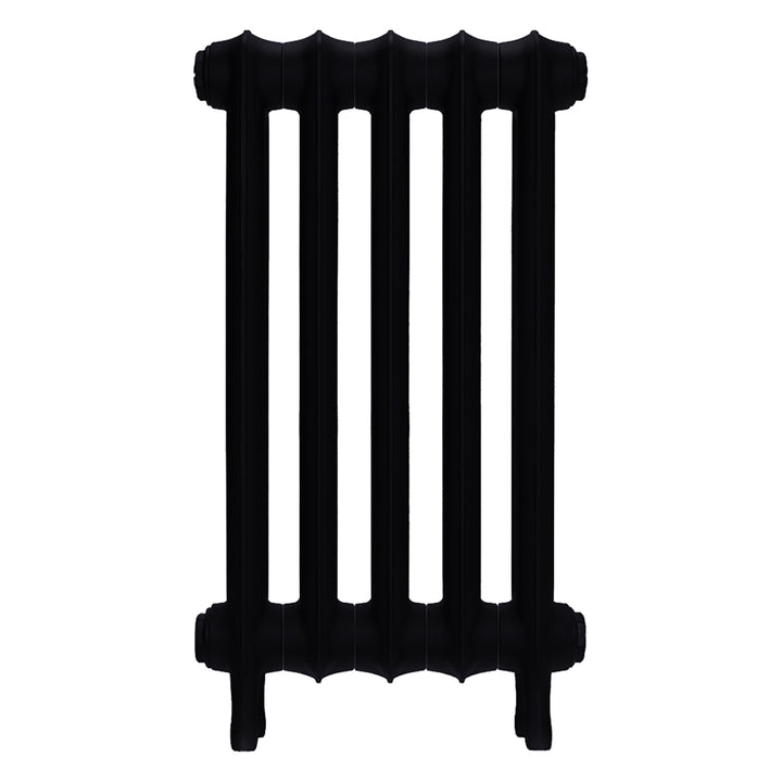 Emmeline I - Matt Black Cast Iron Column Radiator H607mm x W363mm 1 Column - Wall Hung