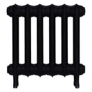 Emmeline I - Matt Black Cast Iron Column Radiator H407mm x W429mm 1 Column - Wall Hung