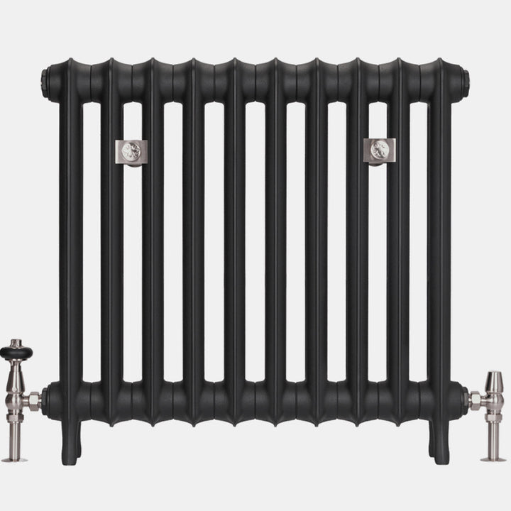 Emmeline I - Chalk White Cast Iron Column Radiator H665mm x W230mm 1 Column - Floor Standing