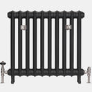 Emmeline I - Chalk White Cast Iron Column Radiator H665mm x W230mm 1 Column - Floor Standing