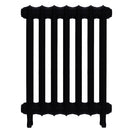 Emmeline I - Matt Black Cast Iron Column Radiator H607mm x W496mm 1 Column - Wall Hung