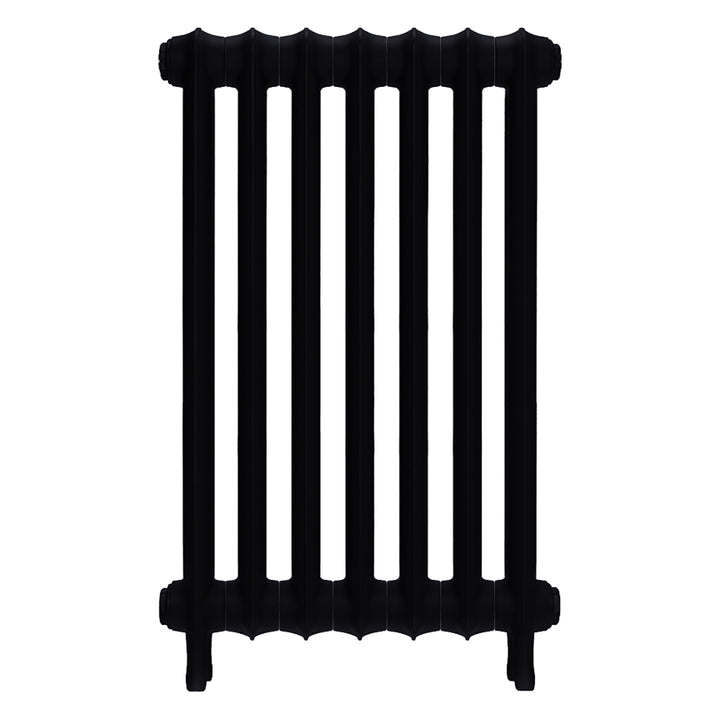 Emmeline I - Matt Black Cast Iron Column Radiator H807mm x W496mm 1 Column - Wall Hung