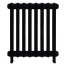 Emmeline I - Matt Black Cast Iron Column Radiator H607mm x W562mm 1 Column - Wall Hung