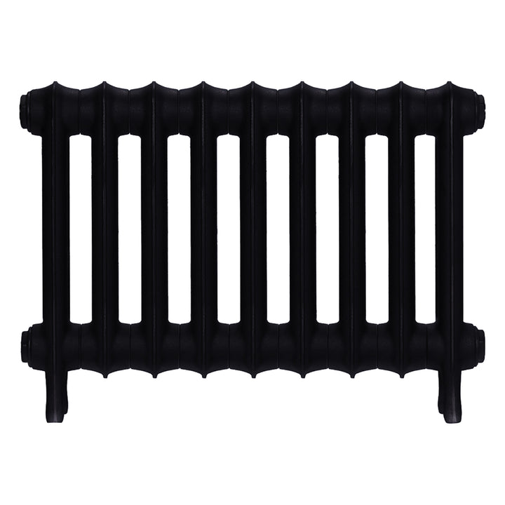 Emmeline I - Matt Black Cast Iron Column Radiator H407mm x W629mm 1 Column - Wall Hung