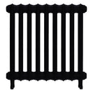 Emmeline I - Matt Black Cast Iron Column Radiator H607mm x W629mm 1 Column - Wall Hung