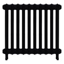 Emmeline II - Matt Black Cast Iron Column Radiator H613mm x W695mm 2 Column - Wall Hung