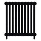 Emmeline II - Matt Black Cast Iron Column Radiator H813mm x W695mm 2 Column - Wall Hung